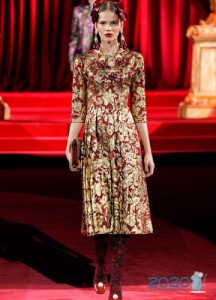 Kleid aus Brokat Dolce Gabbanna Herbst-Winter 2019-2020