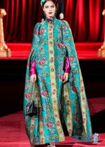 Dolce Gabbanna Brocade Cape Herbst-Winter 2019-2020