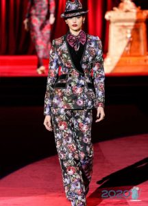Dolce Gabbanna Herbst-Winter 2019-2020 Brokat Kostüm