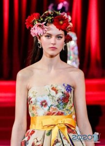 Blumenkranz Dolce Gabbanna Herbst-Winter 2019-2020