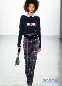 Karierte Hose Herbst-Winter 2019-2020