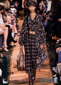 Karierte Damenhose Herbst-Winter 2019-2020