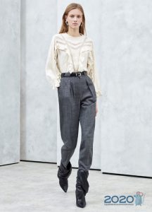 Graue Hose Herbst-Winter 2019-2020