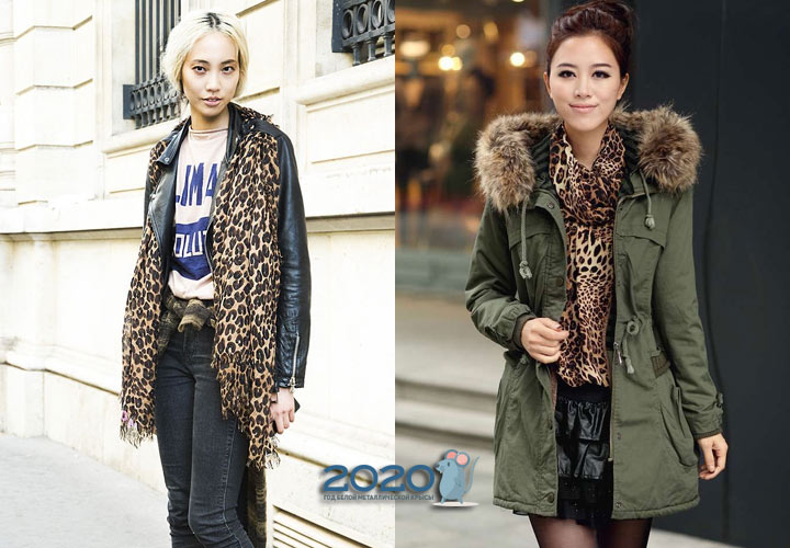 Leopardenmuster - Modeschals 2020