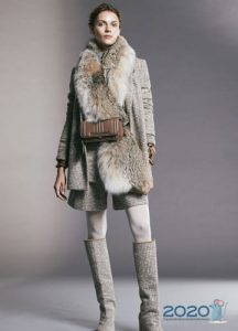 Pelzschal - Trend 2020