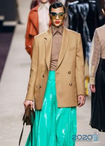 Creme Jacke Herbst-Winter 2019-2020