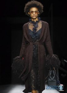 Lange Strickjacke Herbst-Winter 2019-2020