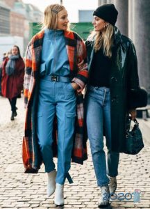 Modischer Mantel Streetstyle Herbst-Winter 2019-2020