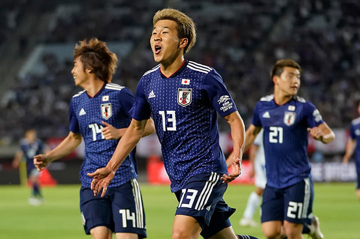 Fußballspieler auf dem Feld