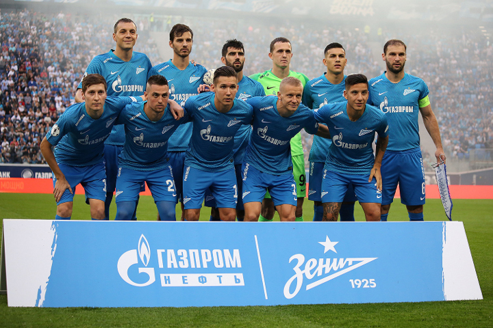FC Zenit auf dem Feld