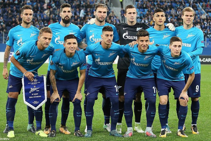 FC Zenit auf dem Feld