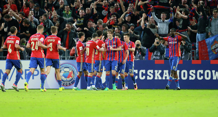 CSKA Fußballspieler auf dem Feld
