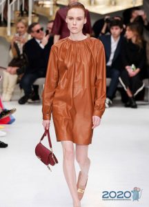Tods Lederkleid Herbst-Winter 2019-2020