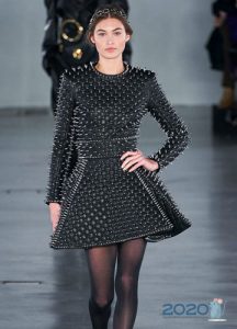 Lederkleid Balmain Herbst-Winter 2019-2020