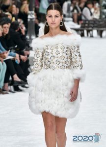 Kleid mit Pelzrock - Chanel Herbst-Winter 2019-2020