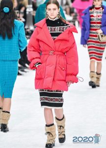 Chanel rosa Daunenjacke Herbst-Winter 2019-2020