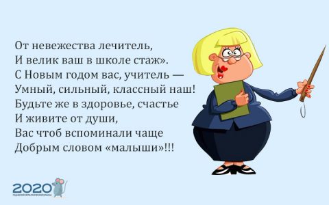 Kreative Glückwünsche für den Lehrer für das neue Jahr 2020