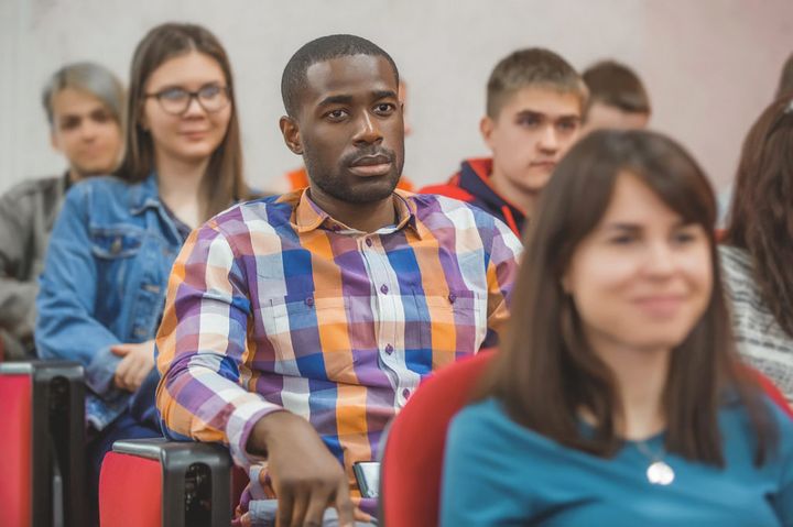 PFUR-Studierende bei einer Vorlesung