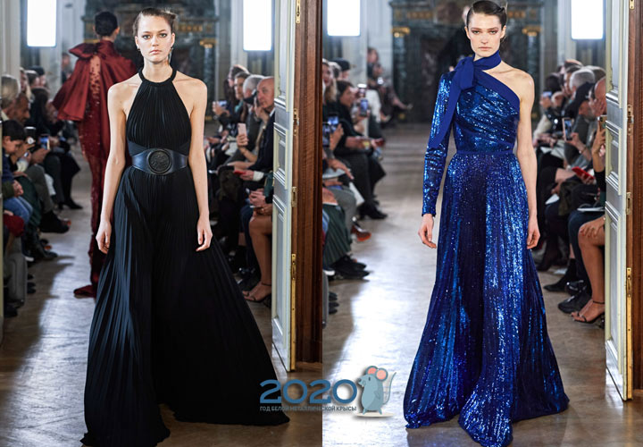 Faltenkleid von Elie Saab Herbst-Winter 2019-2020