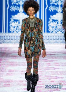 Kurzes Kleid Naeem Khan Herbst-Winter 2019-2020