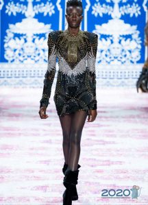 Kurzes Abendkleid Naeem Khan Herbst-Winter 2019-2020