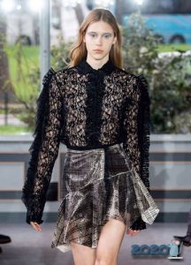 Durchbrochene Bluse für Grundgarderobe 2020