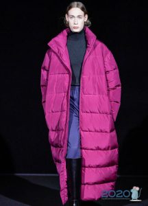 Lange helle Daunenjacke Herbst-Winter 2019-2020