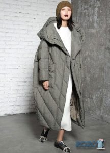 Übergroße Daunenjacke Herbst-Winter 2019-2020