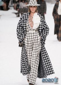 Chanel karierter Druck Herbst-Winter 2019-2020