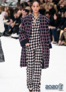 Chanel karierter Druck Herbst-Winter 2019-2020