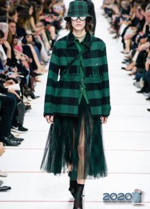 Karierter Druck Dior Herbst-Winter 2019-2020