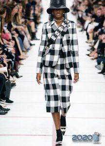 Karierter Druck Dior Herbst-Winter 2019-2020