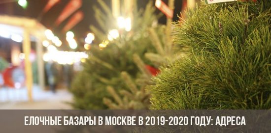 Weihnachtsmärkte in Moskau 2019-2020: Adressen