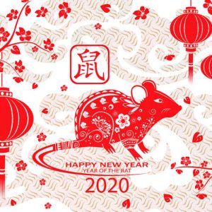 2020 Minikarte mit Ratte