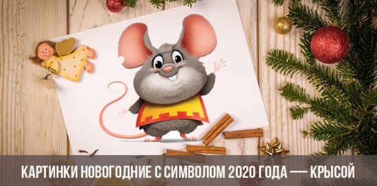 Bilder des neuen Jahres mit dem Symbol von 2020 - Ratte