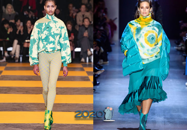 Drucken Tie-Dye Herbst-Winter 2019-2020