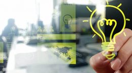 gezeichnete Glühbirne