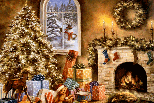 Animierte Grußkarte für das neue Jahr 2020.