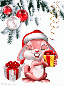 Animation des neuen Jahres - Häschen