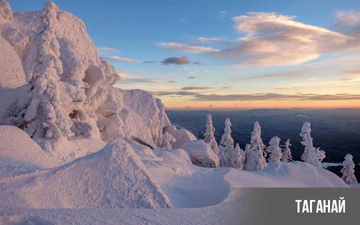 Tscheljabinsk Region, Taganay Nationalpark im Winter