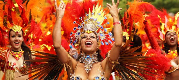 Tänzerin beim Karneval in Rio de jeneiro