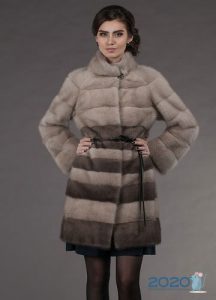 Kombinierte russische Nerz - 2020 Pelzmäntel