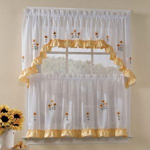 Gekräuselte Küchenvorhänge für 2020