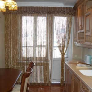 Fadenvorhang für die Küche