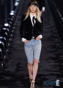 Extra lange Jeansshorts Frühling-Sommer 2020