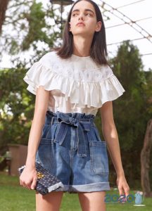 Weite Jeansshorts Frühling-Sommer 2020