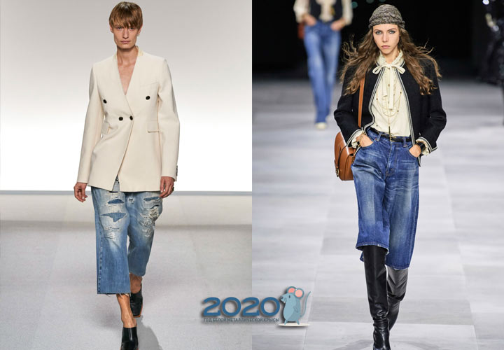Trendy Denim Culottes Frühling-Sommer 2020