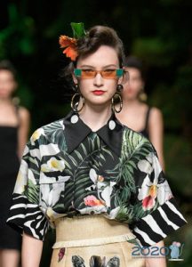 Schmale Brille Dolce & Gabbana Frühling-Sommer 2020