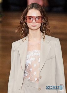 Modebrille mit rosa Gläsern Frühling-Sommer 2020