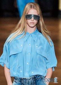 Modebrille mit blauen Gläsern Frühling-Sommer 2020